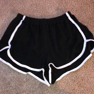 Black and White Shorts